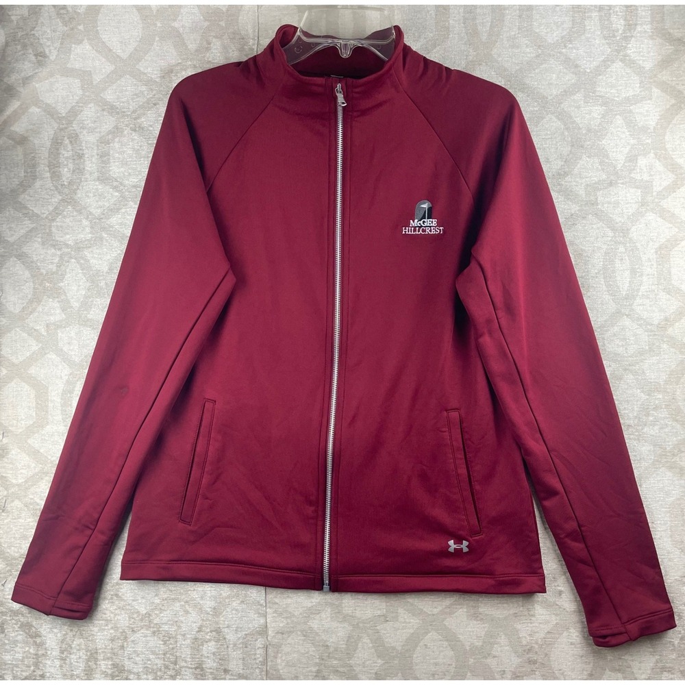 Under Armour ColdGear Women Large Maroon NWT Full Zip McGee Hillcrest Jacket
